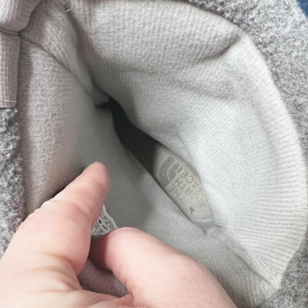 North Face Womens Heat Seeker 200 Fleece Low Rise Winter Weatherproof Gray Boots - Picture 16 of 16